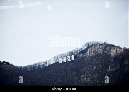 Brasov Stadt Tampa Berg anmelden Stockfoto