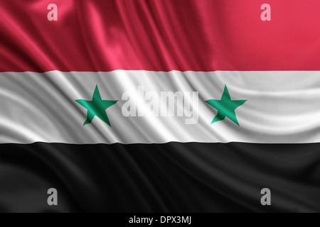 Syrien-Flagge Stockfoto