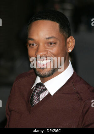 18. Dezember 2008 kommt - New York, NY, USA - Schauspieler wird SMITH für seinen Auftritt in "The Late Show With David Letterman" in der Ed Sullivan Theater statt. (Kredit-Bild: © Nancy Kaszerman/ZUMA Press) Stockfoto