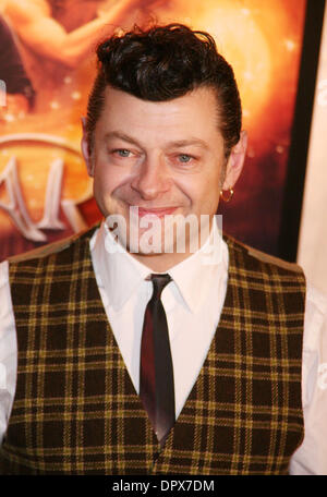 15. Januar 2009 kommt die New Yorker Premiere von "Tintenherz" statt, bei der AMC Loews Lincoln Square - New York, NY, USA - Schauspieler ANDY SERKIS.  (Bild Kredit: ZUMApress.com) Stockfoto