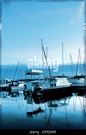 Segelschiffen in Rostock, Deutschland Stockfoto