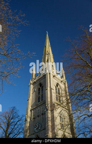 Allerheiligen Kirche, Moulton, Süd-Holland, Lincolnshire, Großbritannien Stockfoto