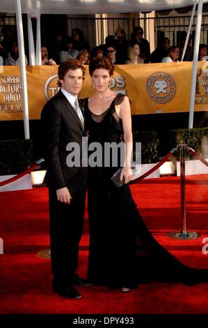 Michael C. Hall und Jennifer Carpenter während der 15. Annual Screen Actors Guild Awards im Shrine Auditorium am 25. Januar 2009, in Los Angeles statt... Foto: Michael Germana-Globe Fotos, Inc. Â © 2009.K60942MGE (Kredit-Bild: © Michael Germana/Globe Photos/ZUMAPRESS.com) Stockfoto