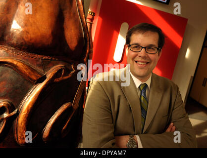 10. Februar 2009 - Atlanta, Georgia, USA - ADAM BROWN Direktor der digitalen Kommunikation für den Coca-Cola-Konzern.  (Kredit-Bild: © Robin Nelson/ZUMA Press) Stockfoto