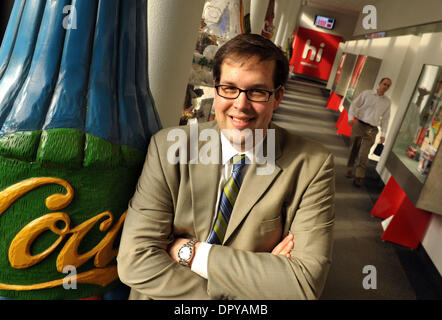 10. Februar 2009 - Atlanta, Georgia, USA - ADAM BROWN Direktor der digitalen Kommunikation für den Coca-Cola-Konzern.  (Kredit-Bild: © Robin Nelson/ZUMA Press) Stockfoto