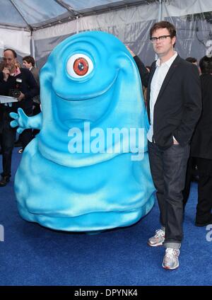 22. März 2009 statt - Universal City, Kalifornien, USA - Schauspieler RAINN WILSON Ankunft in "Monsters VS Aliens" Los Angeles Premiere im Gibson Amphitheatre. (Kredit-Bild: © Lisa O'Connor/ZUMA Press) Stockfoto