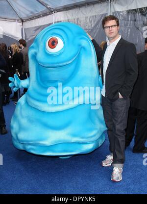 22. März 2009 statt - Universal City, Kalifornien, USA - Schauspieler RAINN WILSON Ankunft in "Monsters VS Aliens" Los Angeles Premiere im Gibson Amphitheatre. (Kredit-Bild: © Lisa O'Connor/ZUMA Press) Stockfoto