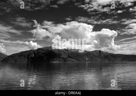 Berge rund um Sognefjorden Fjord, Sogn Og Fjordane Region von Norwegen, Skandinavien, Europa. Stockfoto