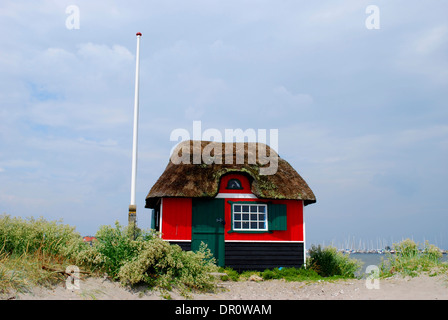 Strandhütte in Marstal Strand, aero Insel Fünen, Dänemark, Skandinavien, Europa Stockfoto