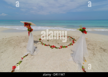 Hochzeit bin Strang, Hochzeit am Strand Stockfoto