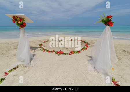 Hochzeit bin Strang, Hochzeit am Strand Stockfoto