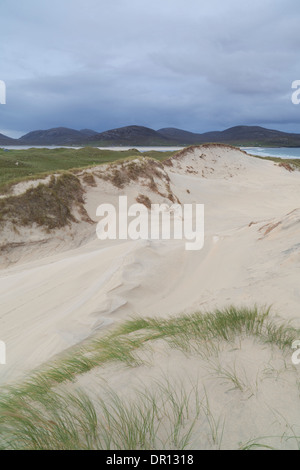 Der schöne Strand und die Dünen bei Luskentyre, Isle of Harris, äußeren Hebriden, Schottland Stockfoto