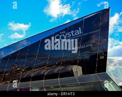 Der Kristall im Besitz und betrieben von Siemens, Royal Victoria Dock, East London, England, Vereinigtes Königreich Stockfoto