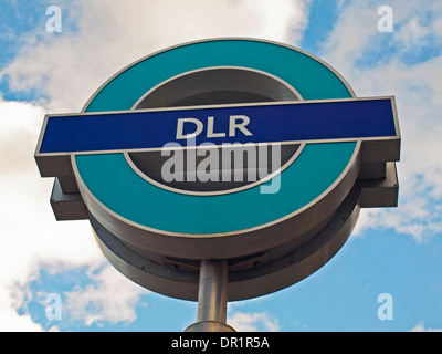 West Silvertown DLR Station Rondell, East London, London, England, Vereinigtes Königreich Stockfoto