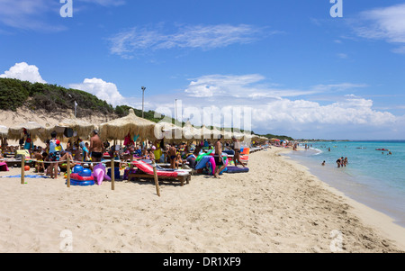 Italien, Apulien, Porto Cesareo, Punta Prosciutto Strand. Stockfoto