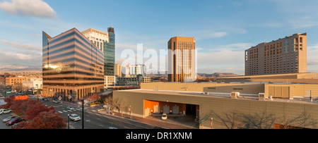 Intermountain west Stadt Boise, Idaho Skyline in den späten Nachmittag. Stockfoto