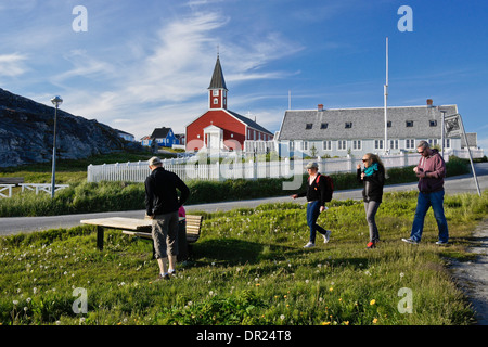 Frelserens Kirke (Kirche des Erlösers) in Nuuk (Godthab), Grönland Stockfoto