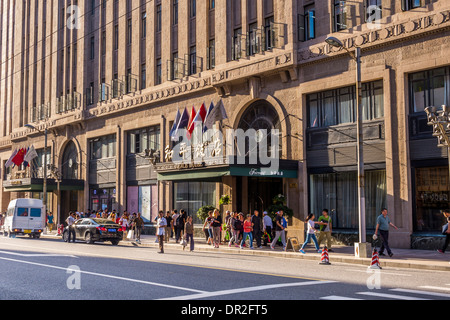 Fairmont Peace Hotel in Shanghai, China Stockfoto