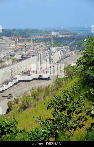 Erweiterung des Panama-Kanals auf Atlantikseite Colon Panama Stockfoto