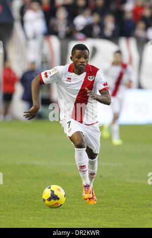 Madrid, Spanien, 24. November 2013. 24. November 2013. Lass Bangoura (Rayo) Football / Soccer: Spanisch "Liga Espanola" match zwischen Rayo Vallecano und Espanyol, beim Campo de Football de Vallecas in Madrid, Spanien, 24. November 2013. © AFLO/Alamy Live-Nachrichten Stockfoto