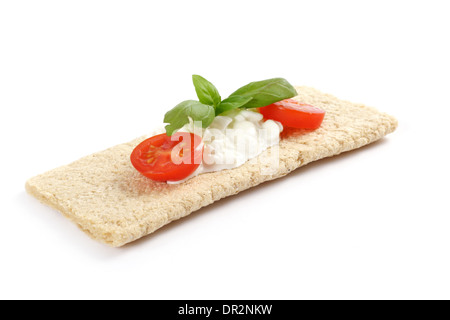 diätetische Sandwich, Foto auf dem weißen Hintergrund Stockfoto