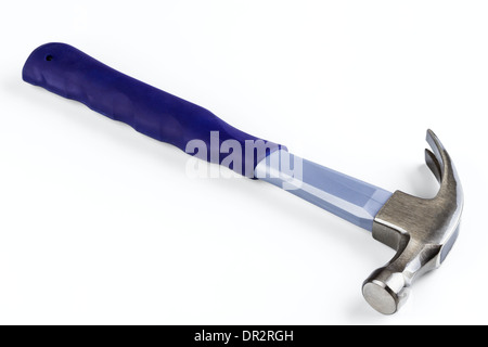 Kurve Klaue Fiberglas hammer isolierten auf weißen Hintergrund Stockfoto