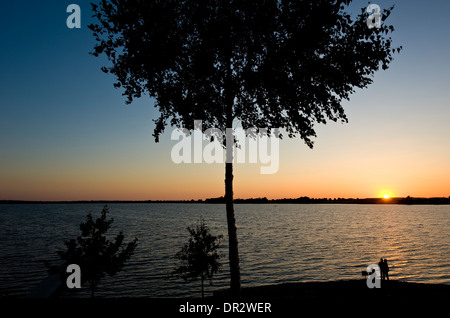 Stausee in der Nähe von Nielisz Dorf in der Woiwodschaft Lublin, SE Polen. Stockfoto