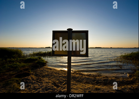 Stausee in der Nähe von Nielisz Dorf in der Woiwodschaft Lublin, SE Polen. Stockfoto