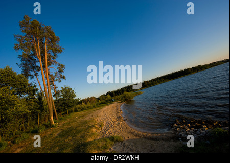 Stausee in der Nähe von Nielisz Dorf in der Woiwodschaft Lublin, SE Polen. Stockfoto