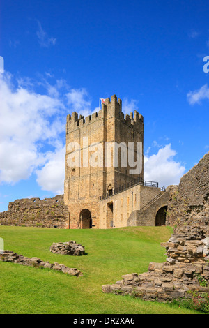 Richmond Schloß Richmond North Yorkshire England Stockfoto