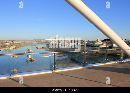 Adur Fähre Brücke, Shoreham, Sussex. Stockfoto