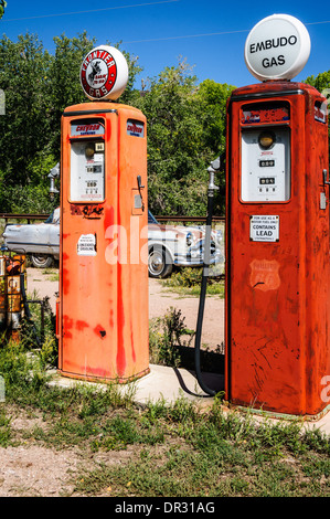 Klassisches Gas Museum, Embudo, New Mexico Stockfoto