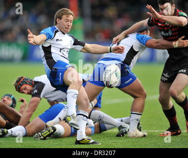 Hendon, London, UK. 18. Januar 2014. Kieran Marmion Connacht Rugby in Aktion während der Heineken-Cup-match zwischen Sarazenen und Connacht Rugby Park Stadium Allianz auf January18, Credit: Action Plus Sport/Alamy Live News Stockfoto