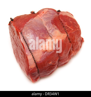 Rind Braten Gelenk (1kg) isoliert auf einem weißen Studio-Hintergrund. Stockfoto