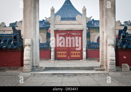 Kreisförmige Hügel Altar Plattform, Teil der Himmelstempel in Peking, China Stockfoto