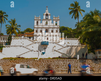 Kirche unserer lieben Frau von der Unbefleckten Empfängnis in Panaji Stockfoto