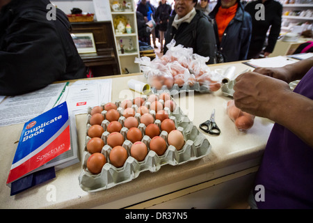 Die Lewisham Lebensmittelbank in New Cross, London, UK. Stockfoto