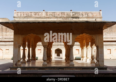 Die Königin Hof in Amber Fort, Jaipur, Rajasthan, Indien Stockfoto