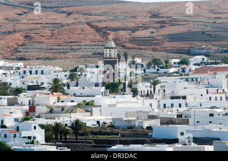 Teguise Lanzarote Kanarische Inseln Kanaren Insel Stadt Destinationen Reiseziel Stockfoto