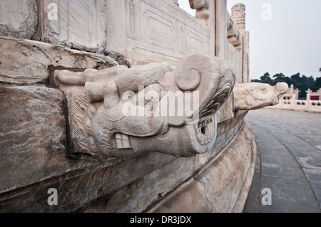 Kreisförmige Hügel Altar Plattform, Teil der Himmelstempel in Peking, China Stockfoto