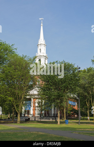 Center Church on-the-Green im historischen New Haven, Connecticut, USA Stockfoto