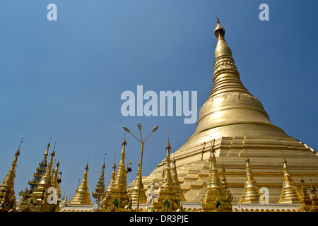 Shwedagon Pagode in Yangon, Myanmar Stockfoto