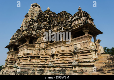 Khajuraho Tempel, Madhya Pradesh, Indien Stockfoto