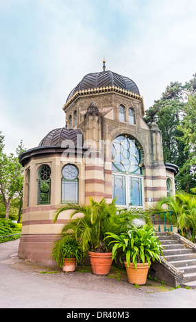 Pavillon im maurischen Stil in den Zoologisch-Botanischen Garten Wilhelma, Stuttgart, Baden-Württemberg, Deutschland Stockfoto