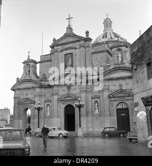 Valletta-Kathedrale in Malta 1967 PIC DAVID BAGNALL Stockfoto
