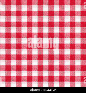 rote und weiße Tischdecke italienischen Stiltapeten Textur Stockfoto