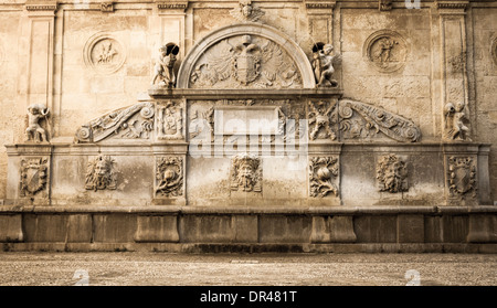 Brunnen-Detail im Palast La Alhambra, Granada, Spanien Stockfoto