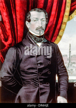 Louis-Napoléon Bonaparte (20. April 1808 – 9. Januar 1873) war der erste Präsident der französischen Republik und als Napoleon III., der Herrscher des Zweiten Kaiserreichs. Er war der Neffe und Erbe von Napoleon ich. Stockfoto