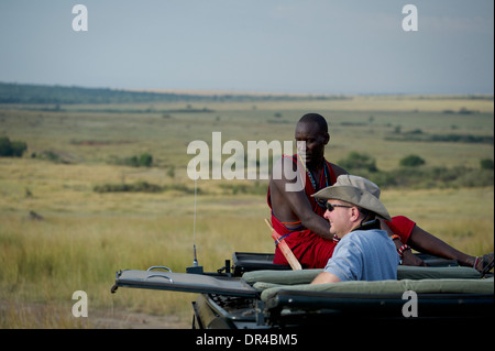 Touristen genießen safari Stockfoto
