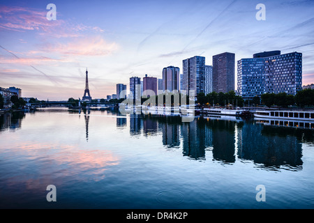 Eiffelturm und Seine, Paris, Frankreich Stockfoto